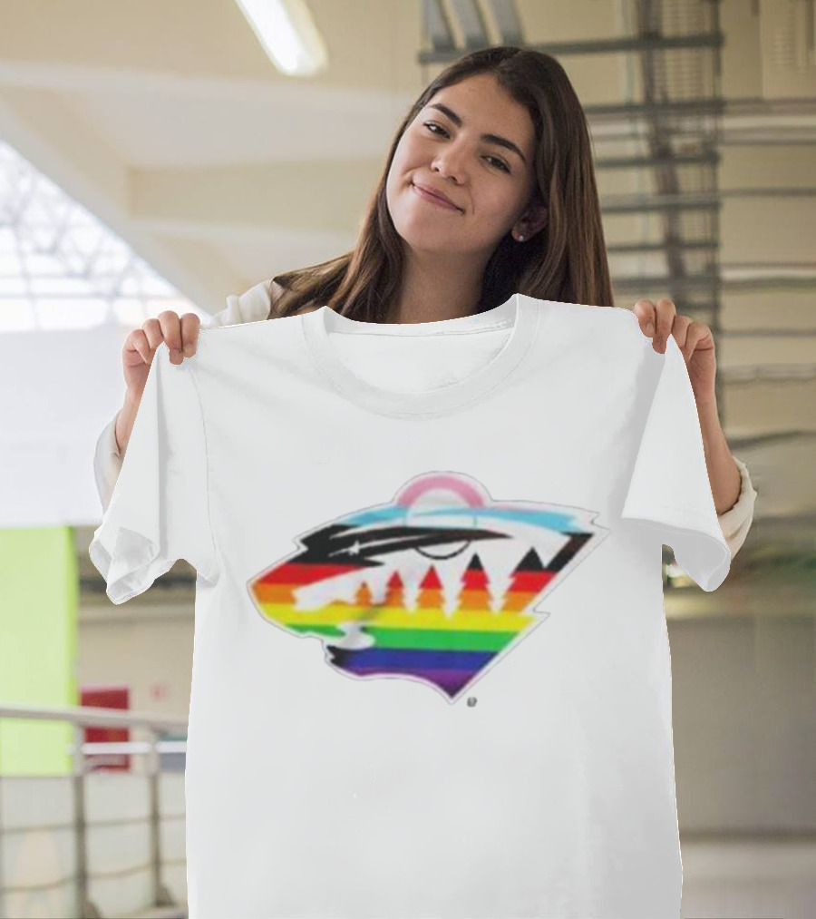 Minnesota Wild Rainbow Pride NHL T-Shirt