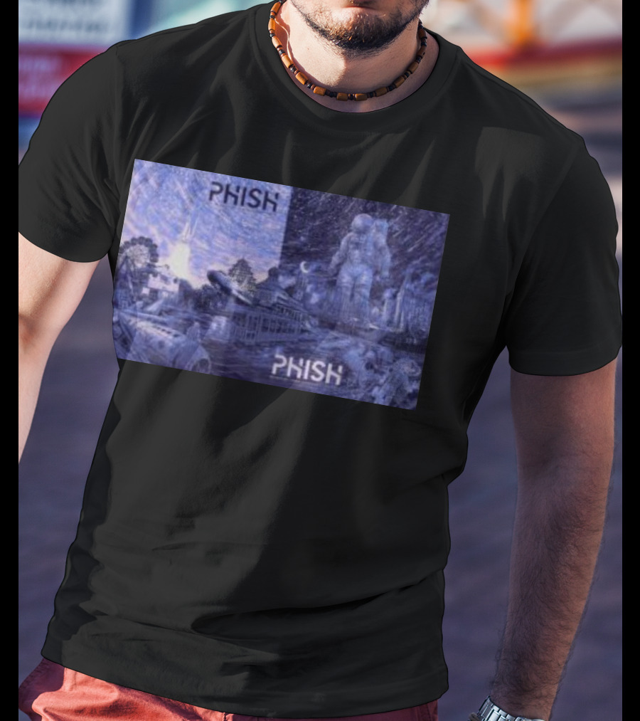 Phish Huntsville Space Astronaut And Carnival Split Scene T-Shirt