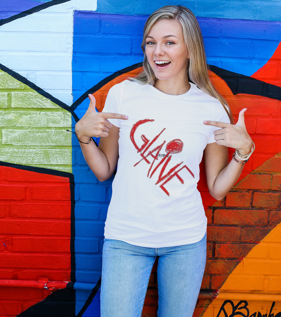 Glaive Red Brushstroke Burn Photo T-Shirt