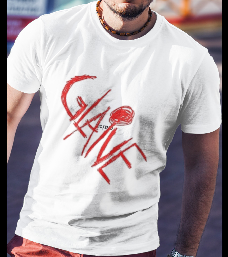 Glaive Red Brushstroke Burn Photo T-Shirt