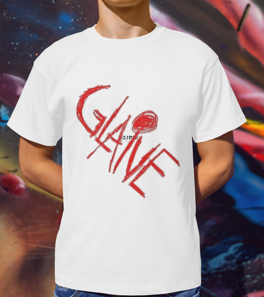 Glaive Red Brushstroke Burn Photo T-Shirt