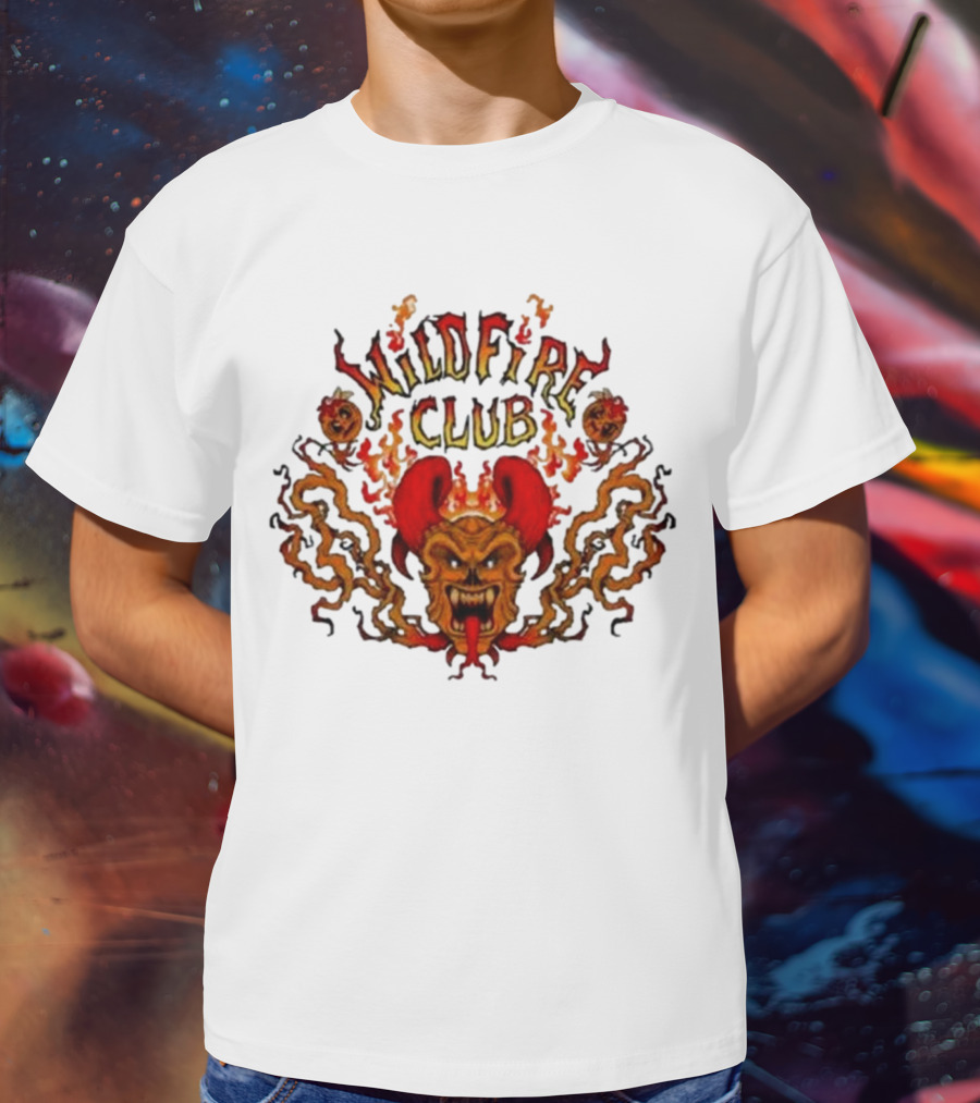 Wildfire Club Fiery Demon Emblem T-Shirt