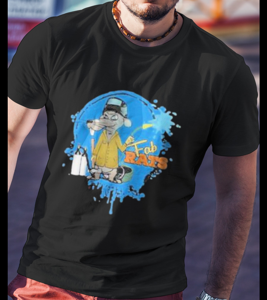 Fab Rats Painter Mouse Cartoon Character T-Shirt