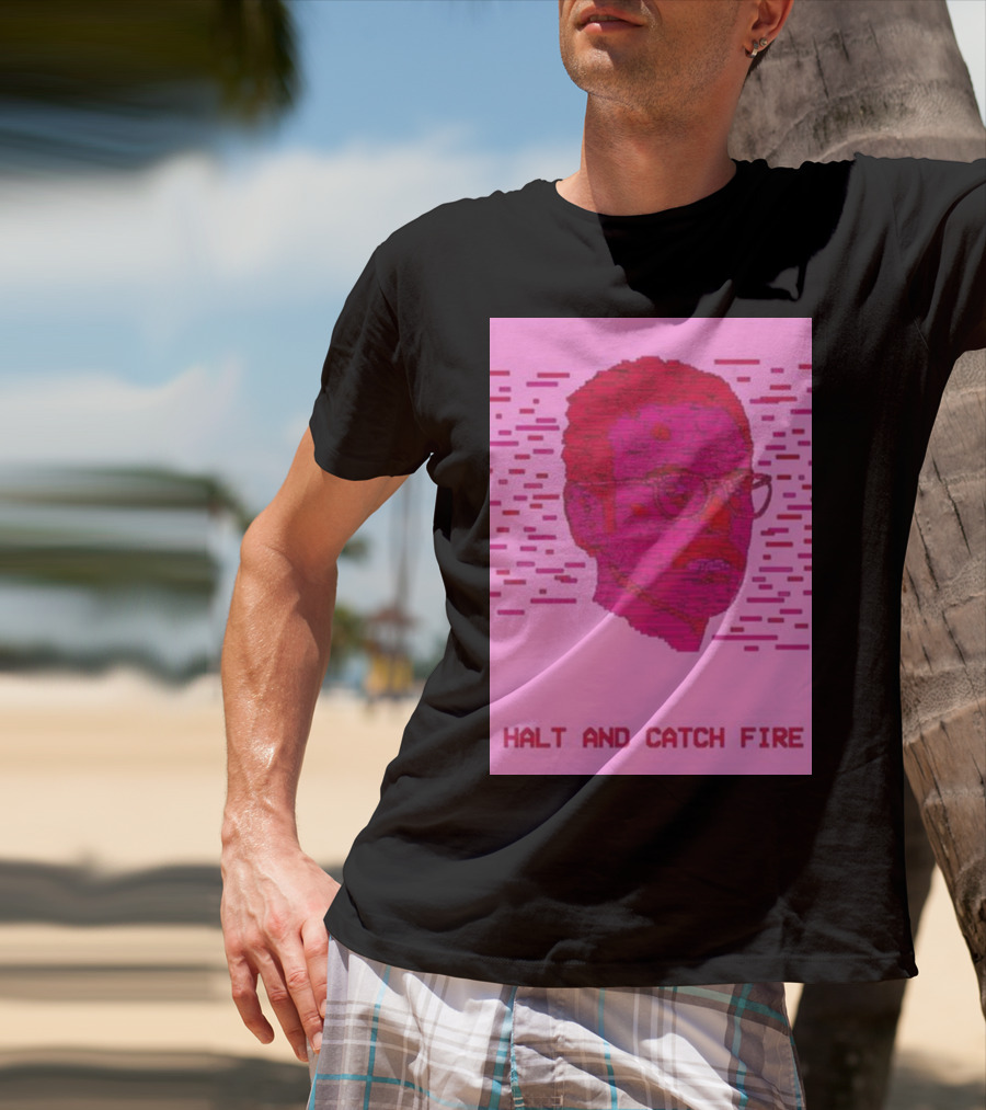 Halt And Catch Fire Retro Pixel T-Shirt