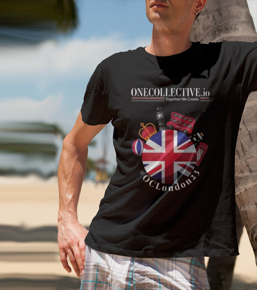 ONECOLLECTIVE.io #OCLondon23 Together We Create British Iconic Symbols T-Shirt