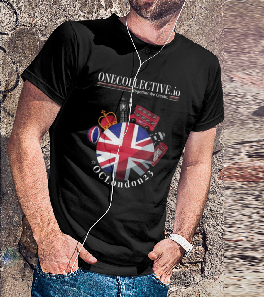 ONECOLLECTIVE.io #OCLondon23 Together We Create British Iconic Symbols T-Shirt