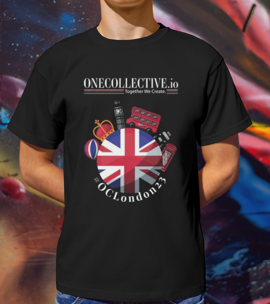 ONECOLLECTIVE.io #OCLondon23 Together We Create British Iconic Symbols T-Shirt