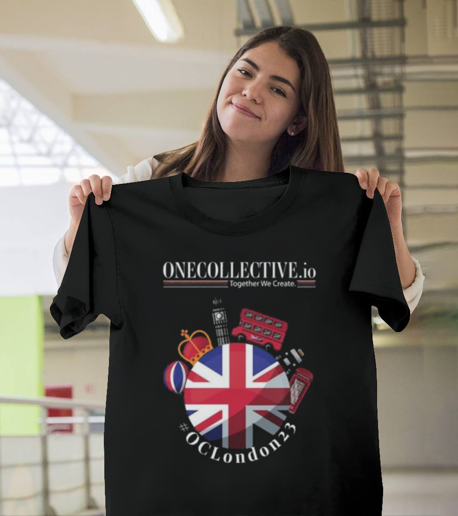 ONECOLLECTIVE.io #OCLondon23 Together We Create British Iconic Symbols T-Shirt