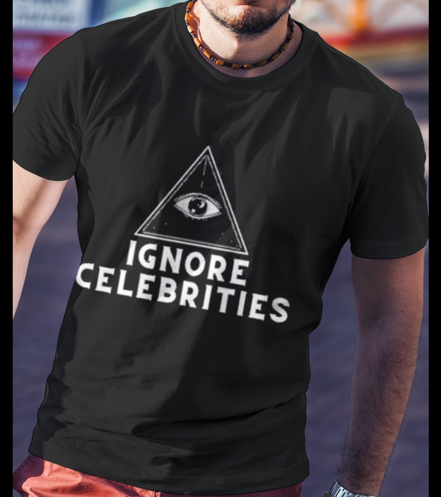 Train With Tish Ignore Celebrities Eye Pyramid T-Shirt