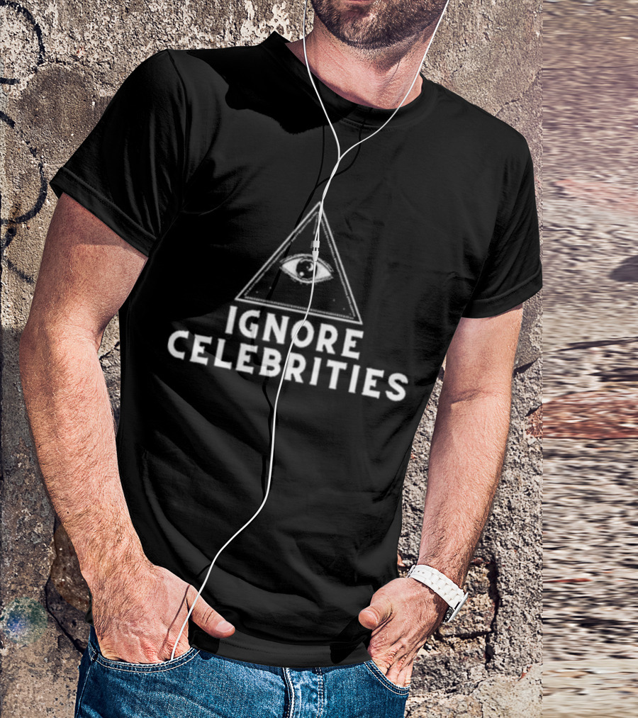 Train With Tish Ignore Celebrities Eye Pyramid T-Shirt