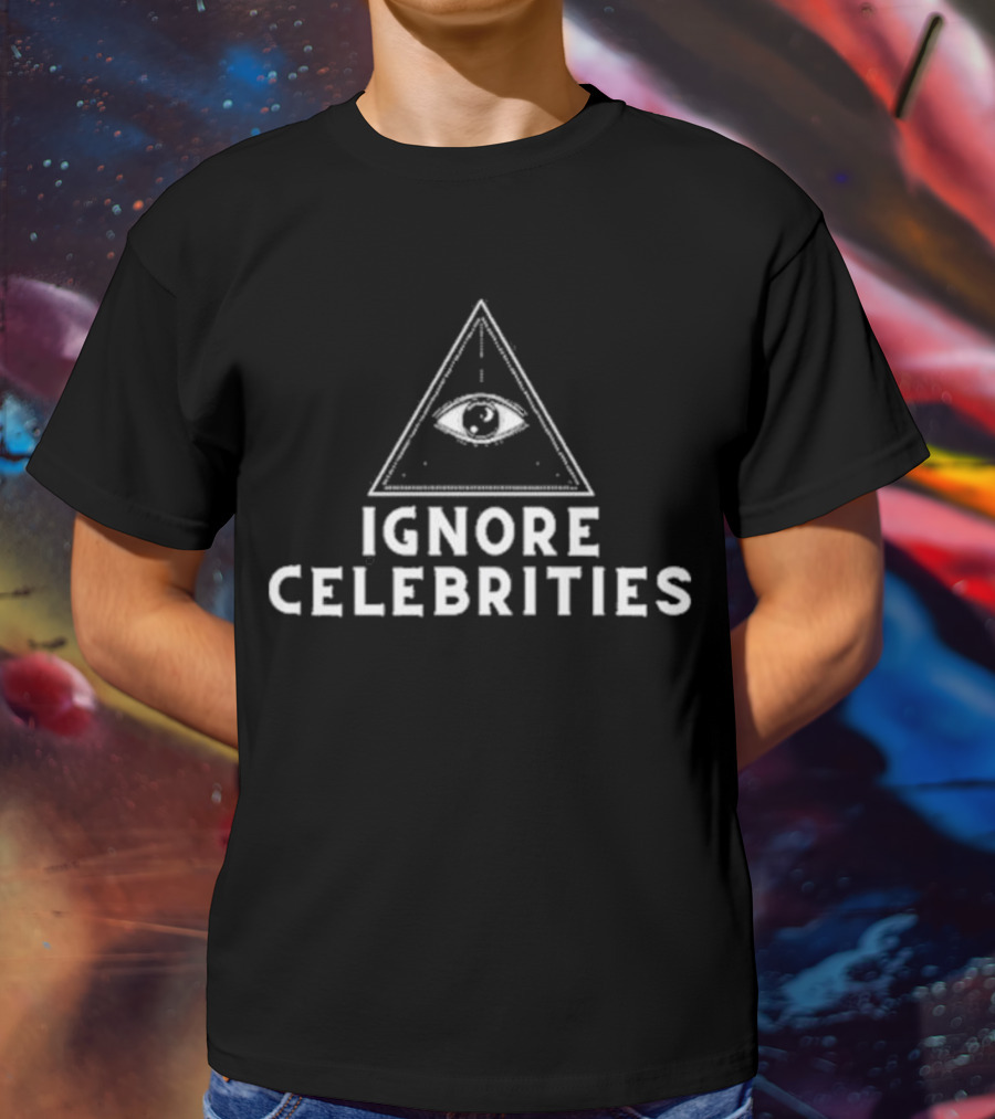 Train With Tish Ignore Celebrities Eye Pyramid T-Shirt
