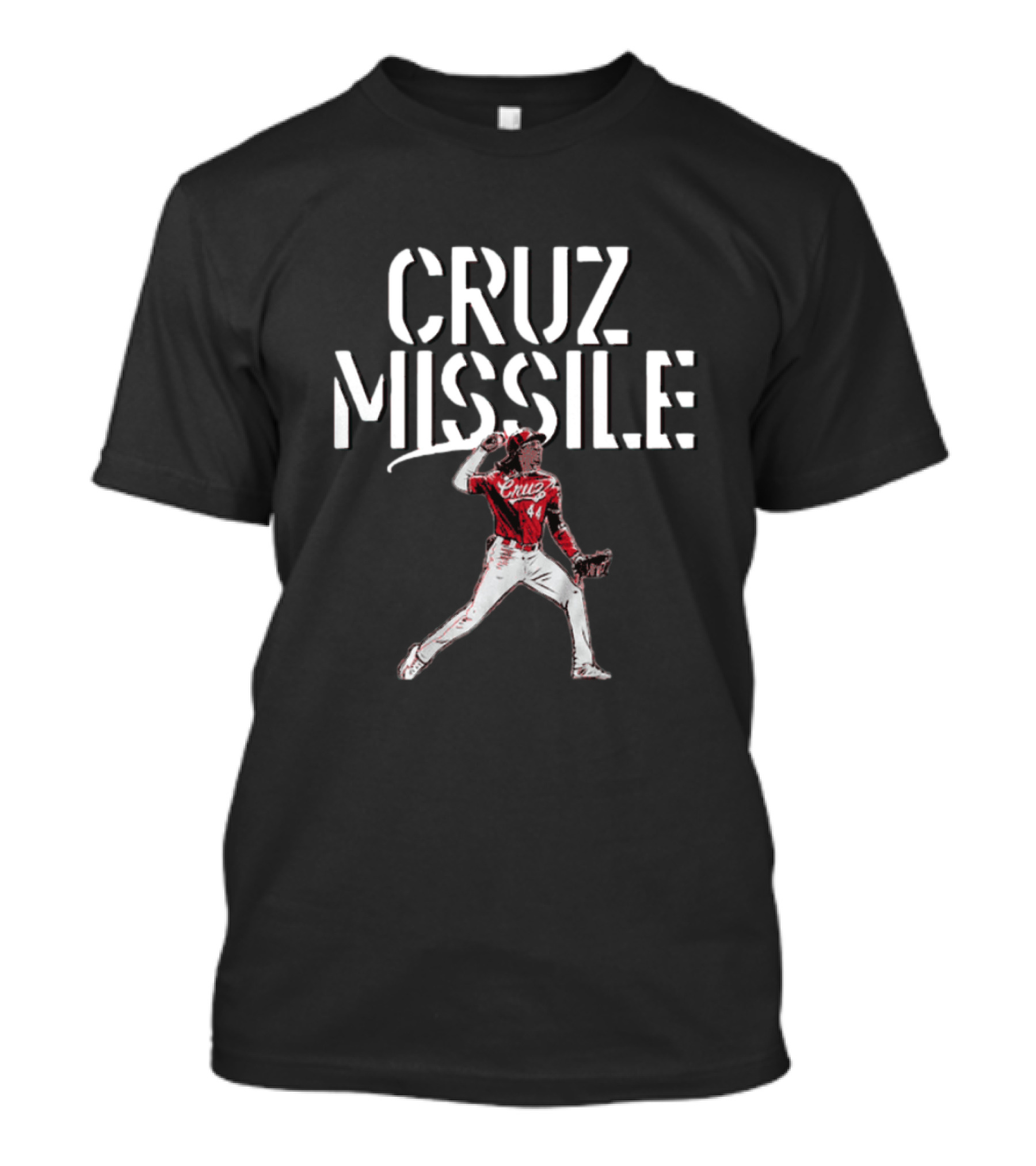 CRUZ Missile Reds Baseball Player 44 T-Shirt