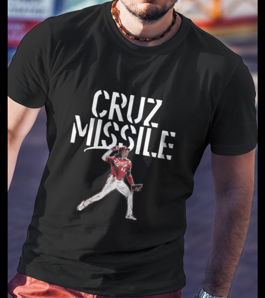CRUZ Missile Reds Baseball Player 44 T-Shirt