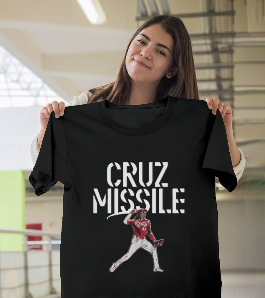 CRUZ Missile Reds Baseball Player 44 T-Shirt