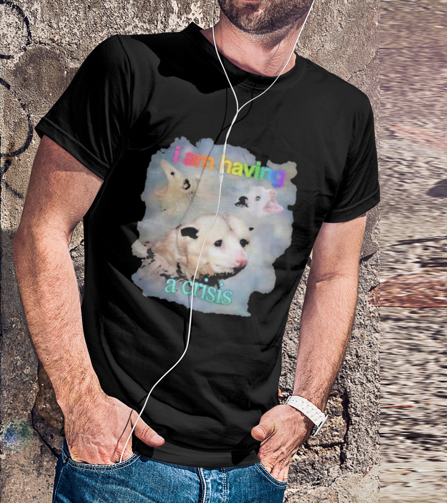 I Am Having A Crisis Possum T-Shirt