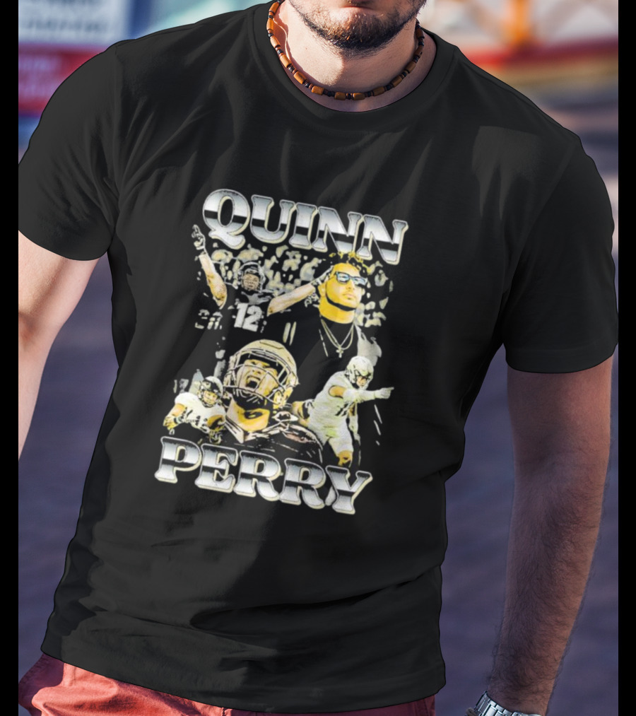 Quinn Perry Vintage Lightweight Football Celebration Montage T-Shirt