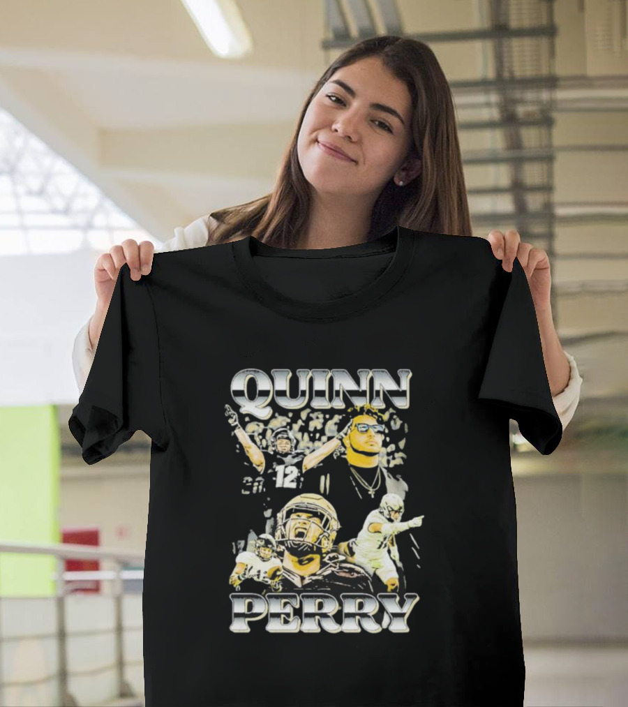 Quinn Perry Vintage Lightweight Football Celebration Montage T-Shirt