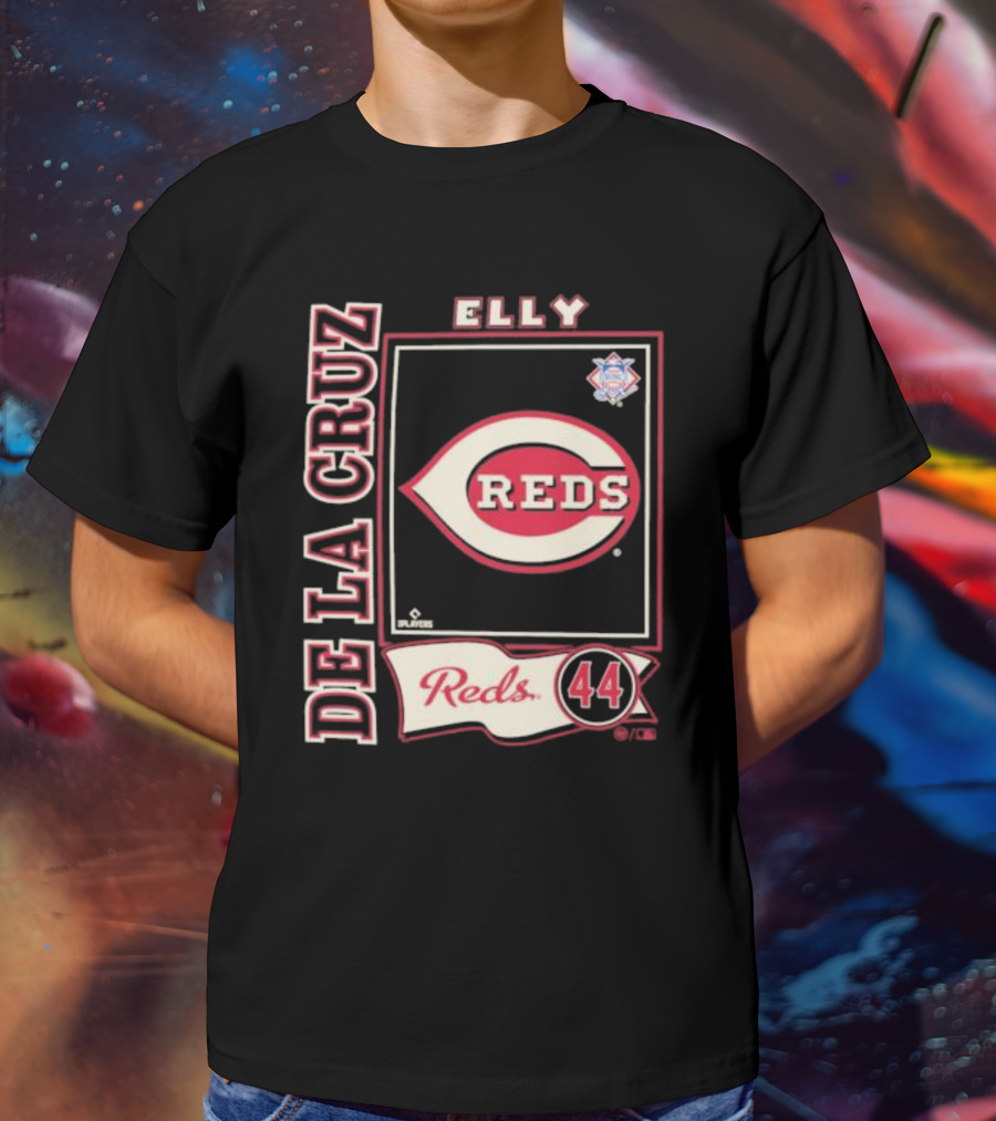 Elly De La Cruz Reds 44 Cincinnati MLBPA Player T-Shirt