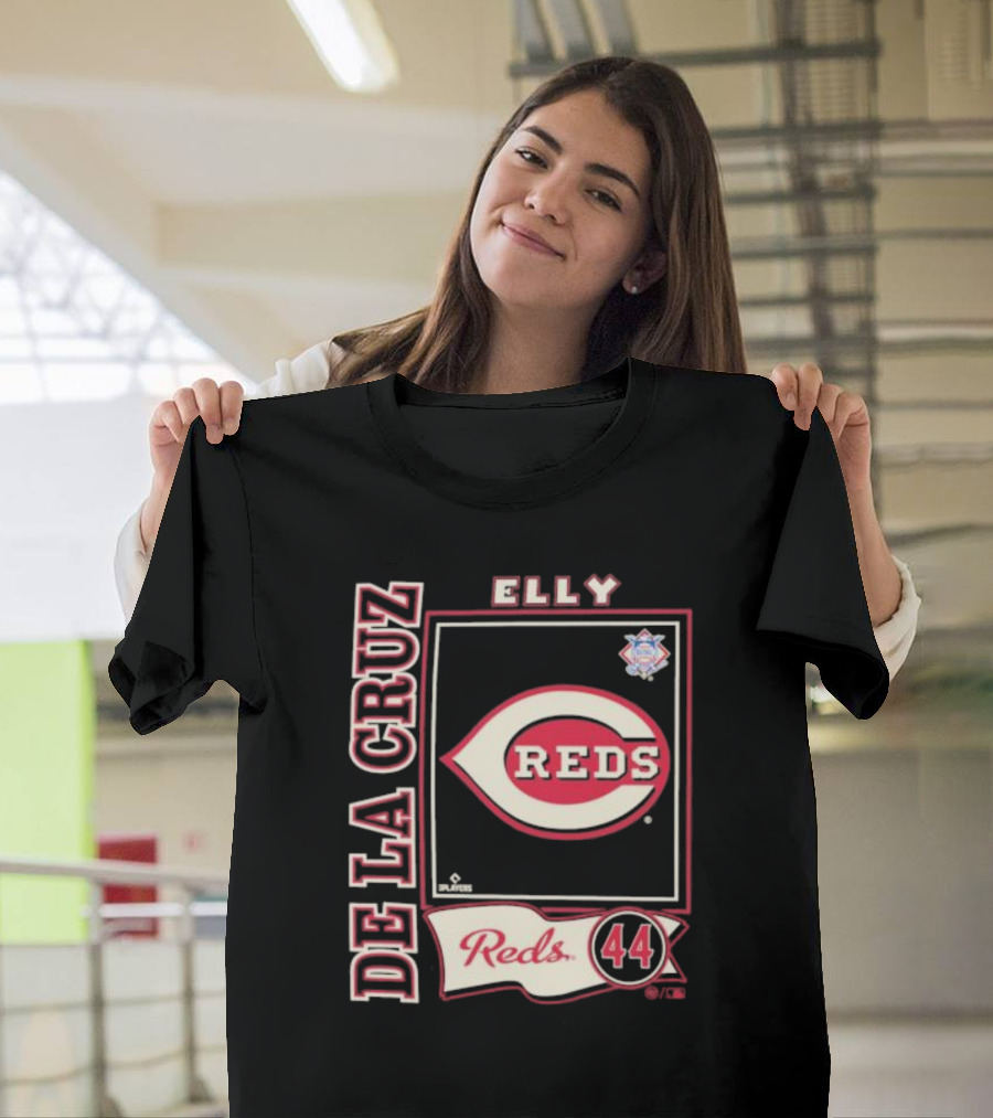 Elly De La Cruz Reds 44 Cincinnati MLBPA Player T-Shirt