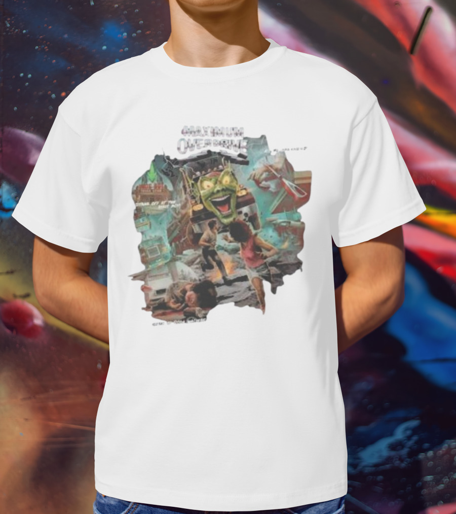 Maximum Overdrive Killer Appliances Stand Off At The Dixie Boy Truck Chase T-Shirt