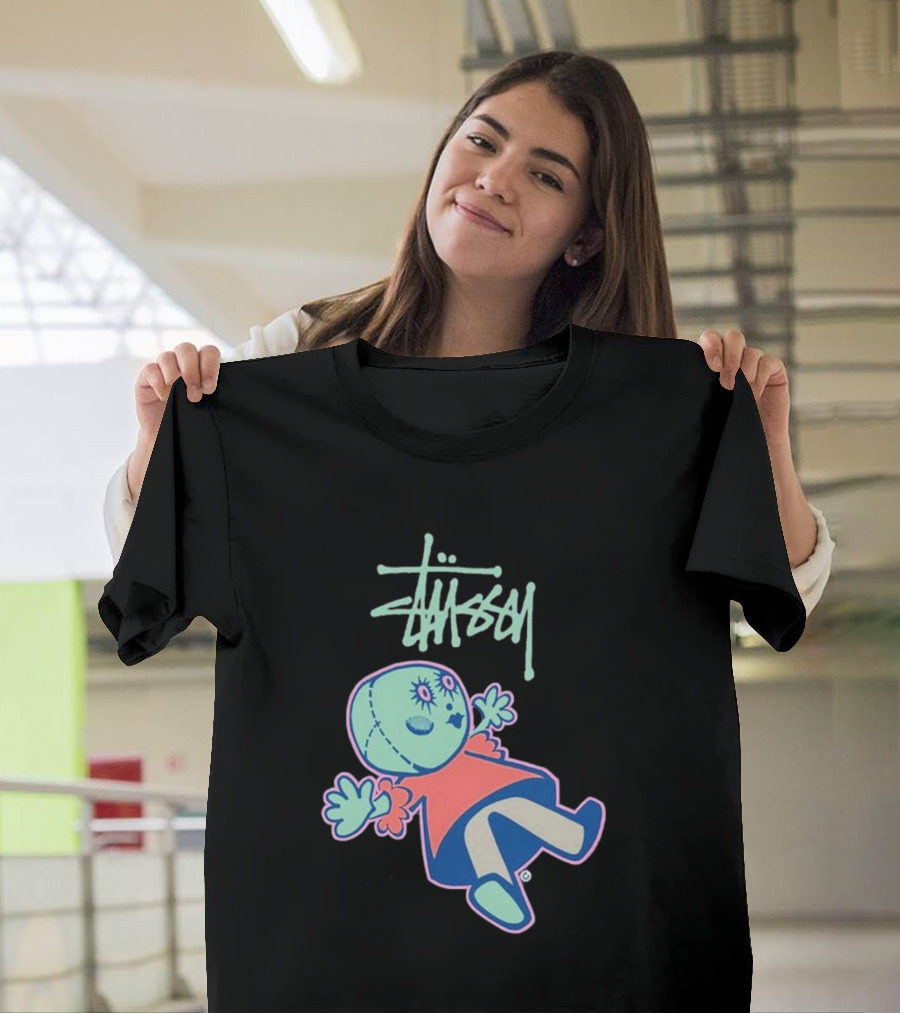 Stussy Dollie Pastel Stitched Character T-Shirt