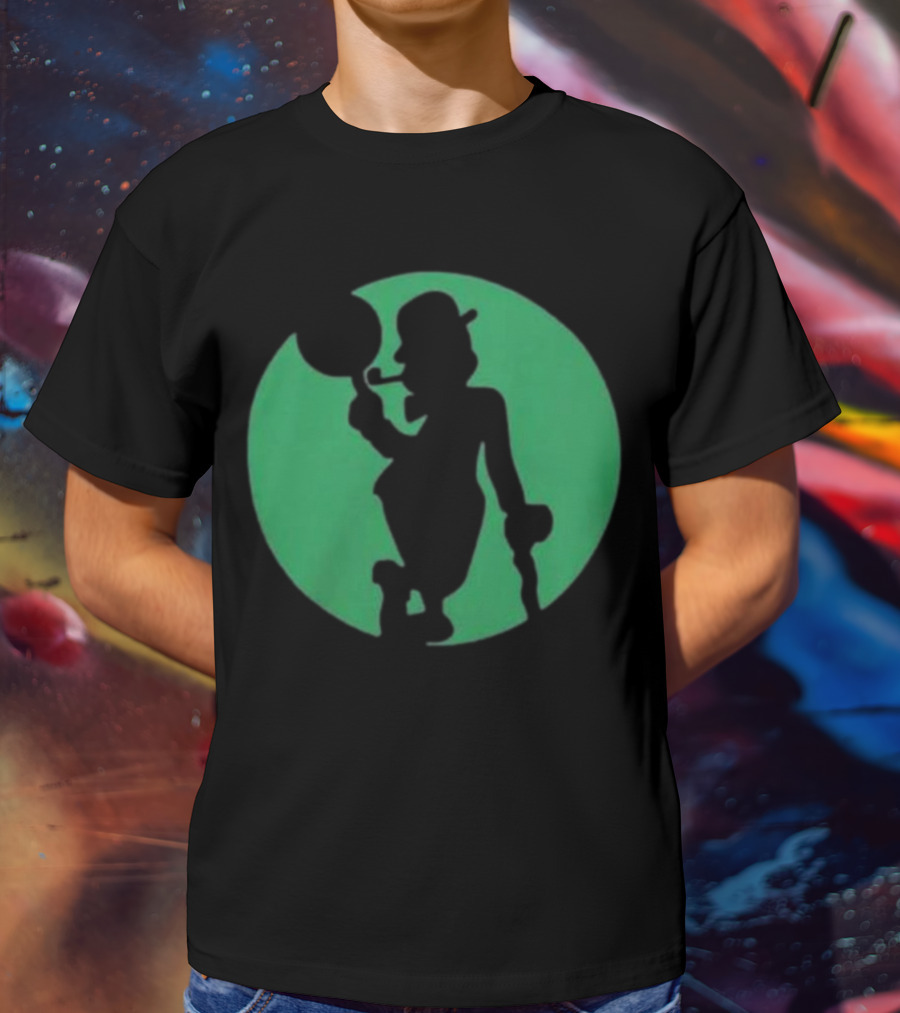 Boston Celtics Shamrock Silhouette Brand T-Shirt
