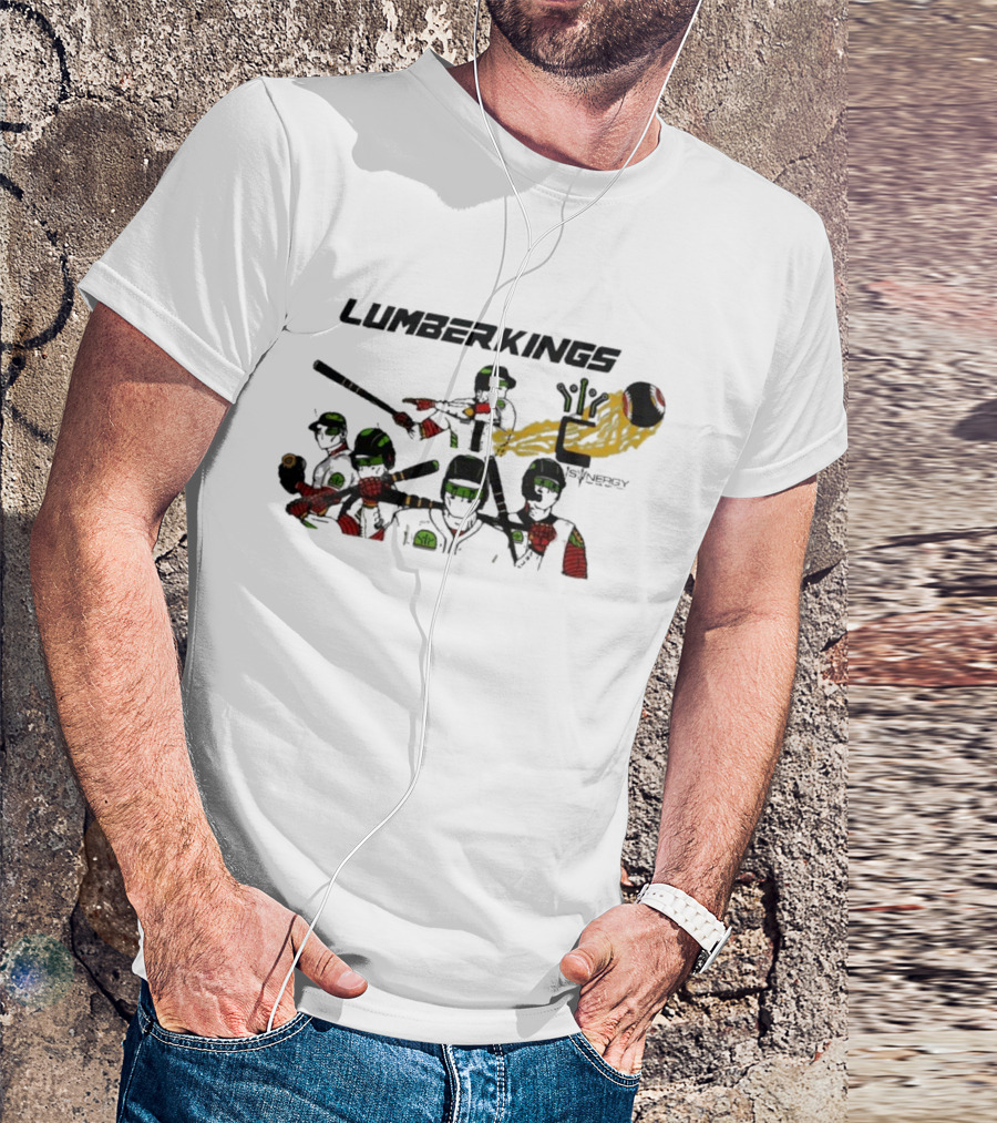 LumberKings Baseball Team With Synergy Mural T-Shirt