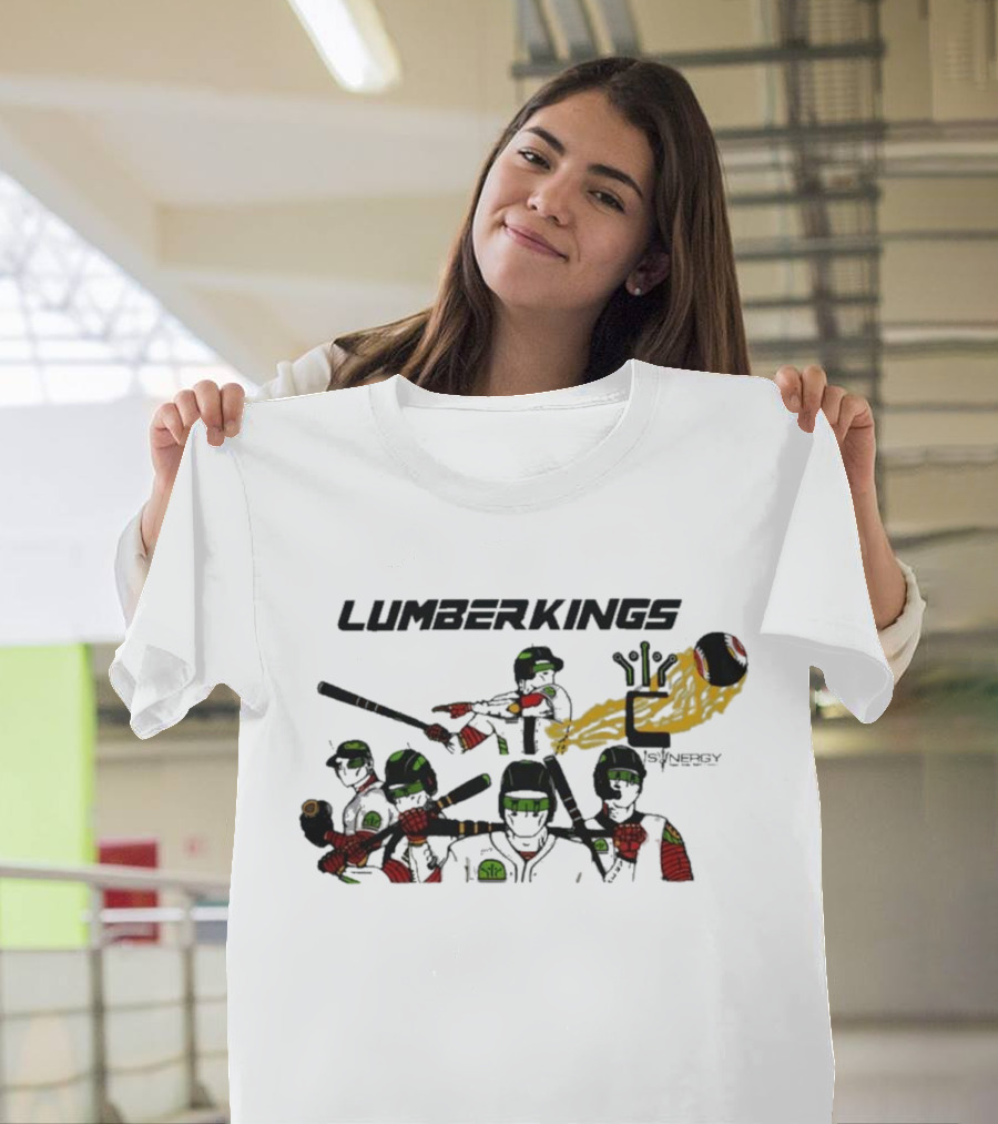 LumberKings Baseball Team With Synergy Mural T-Shirt