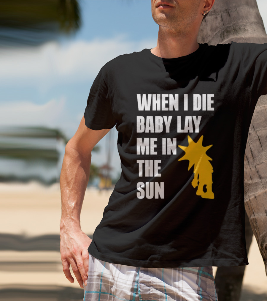 When I Die Baby Lay Me In The Sun Dominic Fike Sunburst T-Shirt
