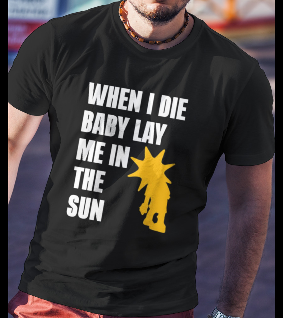 When I Die Baby Lay Me In The Sun Dominic Fike Sunburst T-Shirt