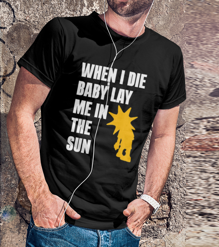 When I Die Baby Lay Me In The Sun Dominic Fike Sunburst T-Shirt