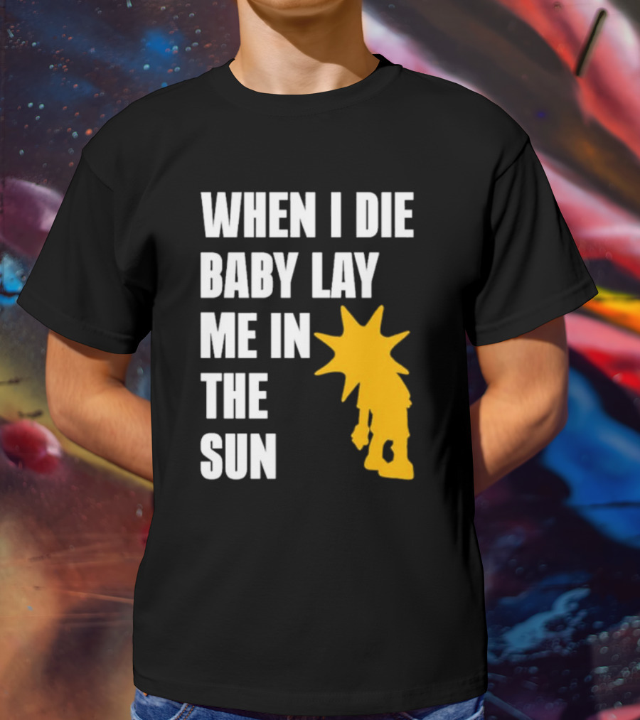 When I Die Baby Lay Me In The Sun Dominic Fike Sunburst T-Shirt