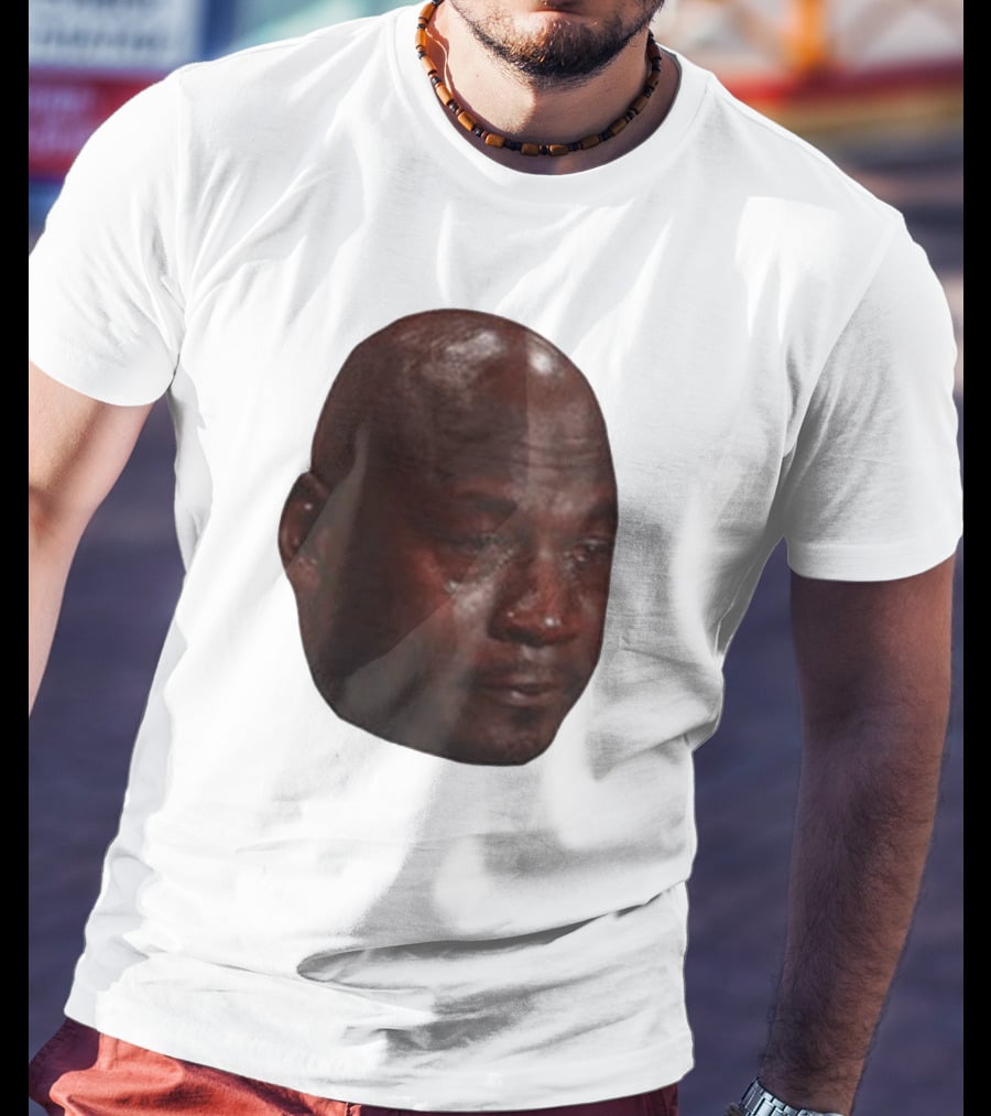 Crying Michael Jordan Meme Iconic Expression T-Shirt