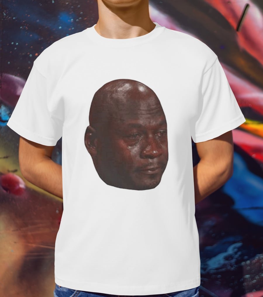 Crying Michael Jordan Meme Iconic Expression T-Shirt