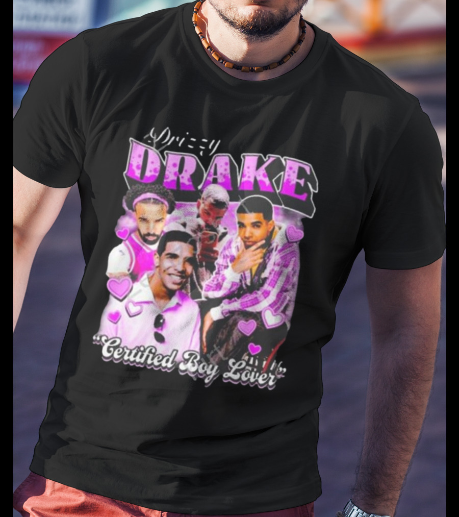 Drizzy Drake Certified Boy Lover Hearts Collage T-Shirt