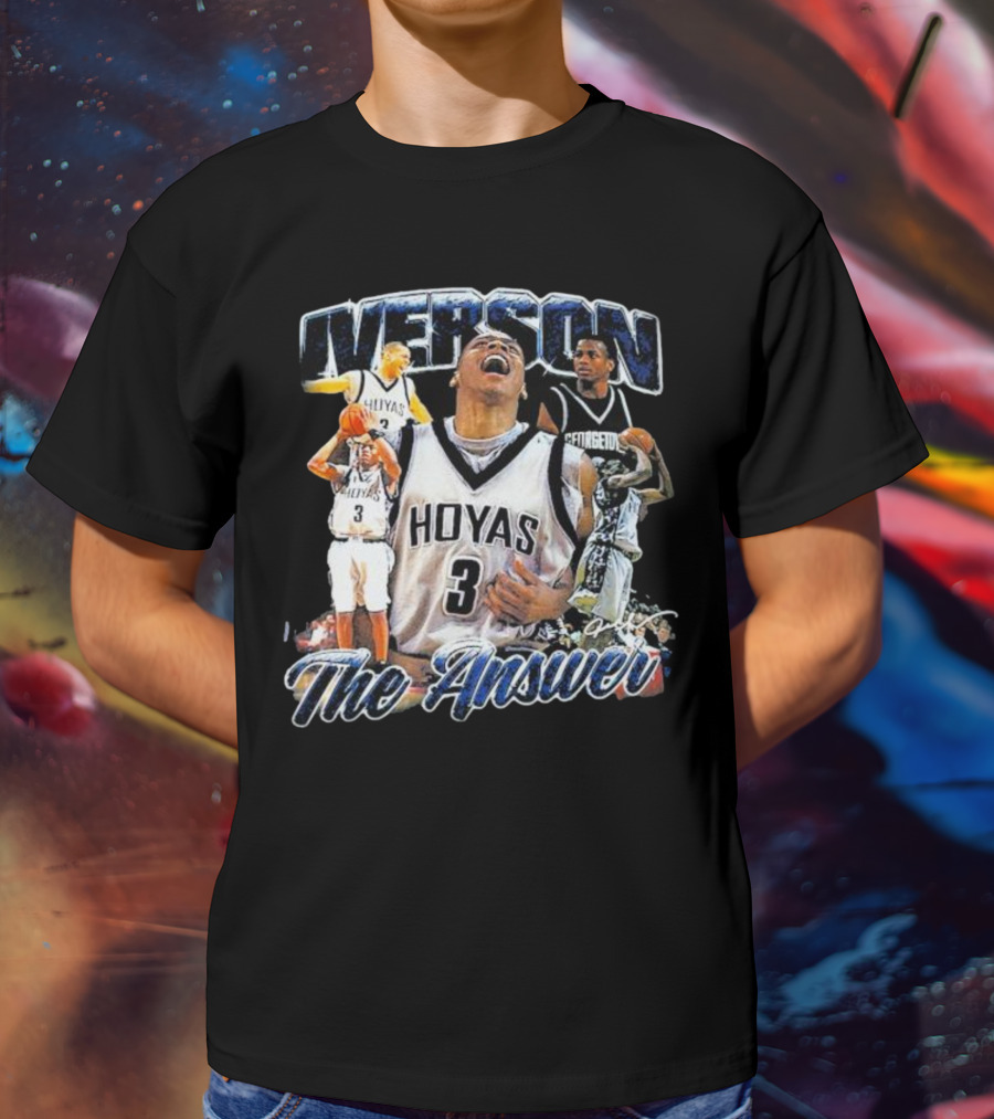Iverson Hoyas Georgetown The Answer NCAA T-Shirt