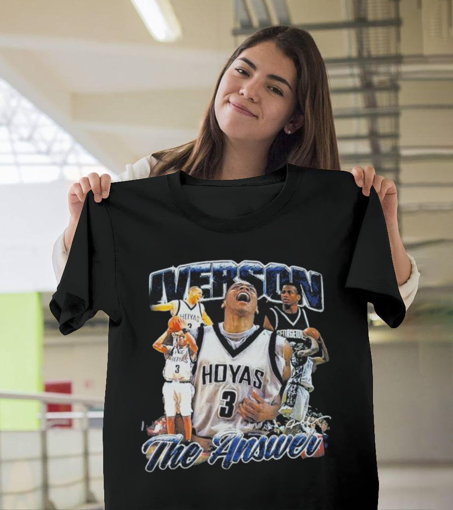Iverson Hoyas Georgetown The Answer NCAA T-Shirt