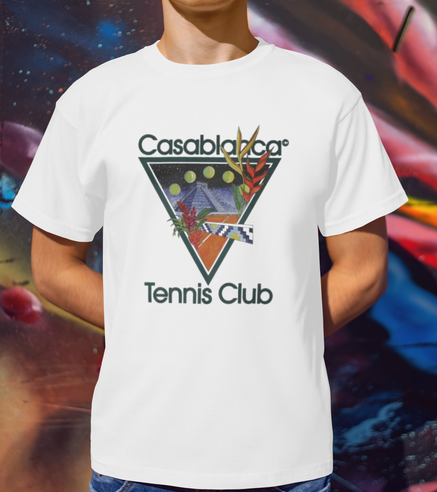 Casablanca Tennis Club Pyramid Floral T-Shirt