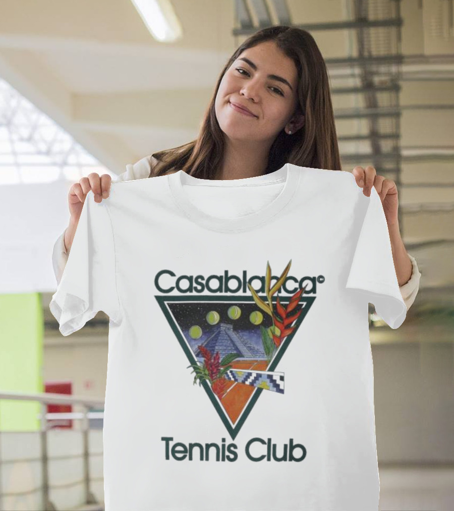 Casablanca Tennis Club Pyramid Floral T-Shirt