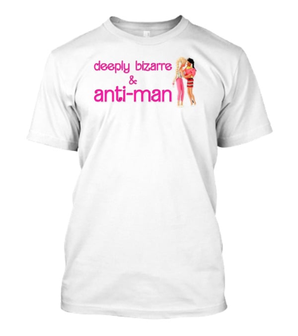 Deeply Bizarre And Anti-Man Pink Barbie Style Kissing T-Shirt