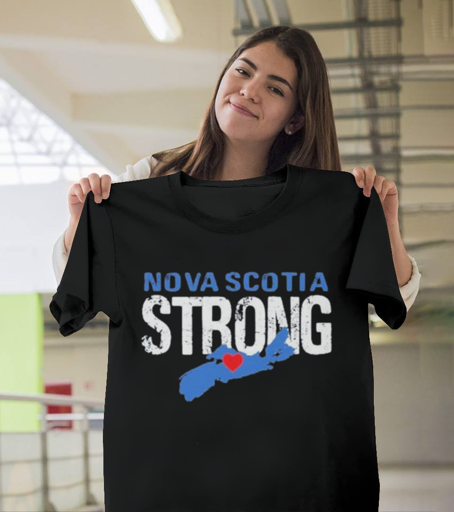 Nova Scotia Strong Map Heart T-Shirt
