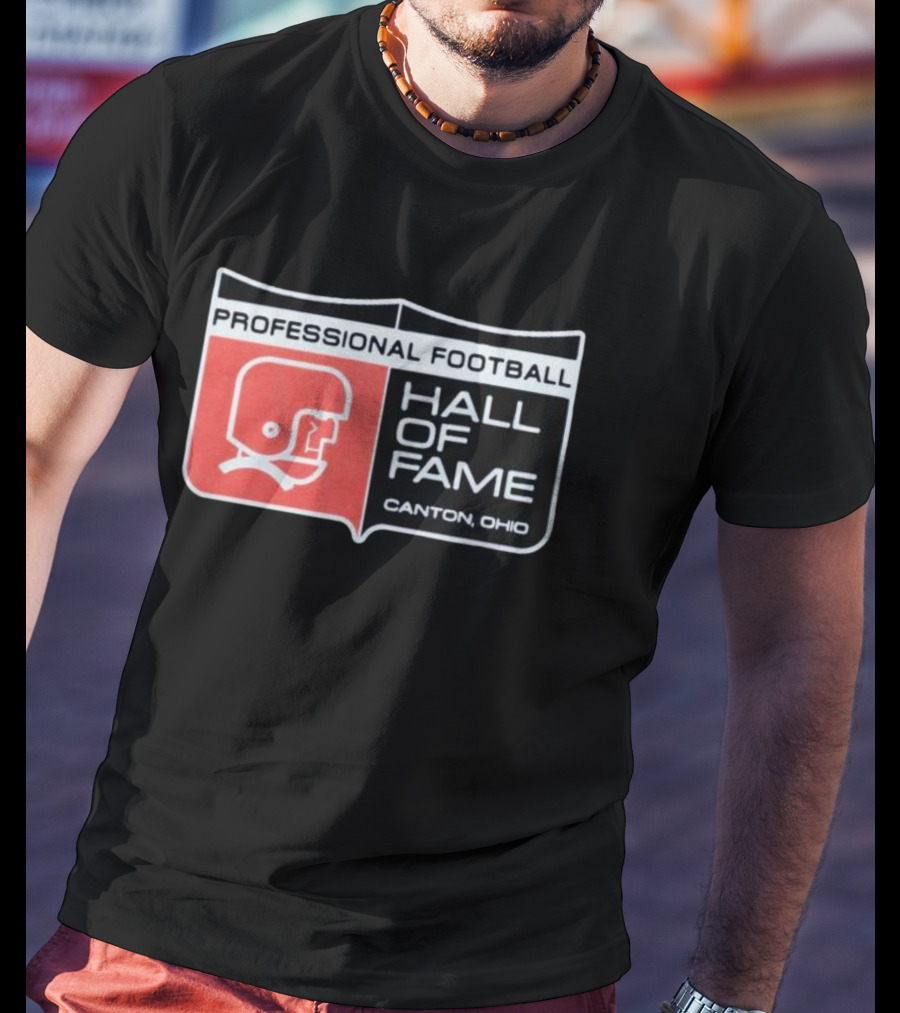 Professional Football Hall Of Fame Canton Ohio Vintage Helmet T-Shirt