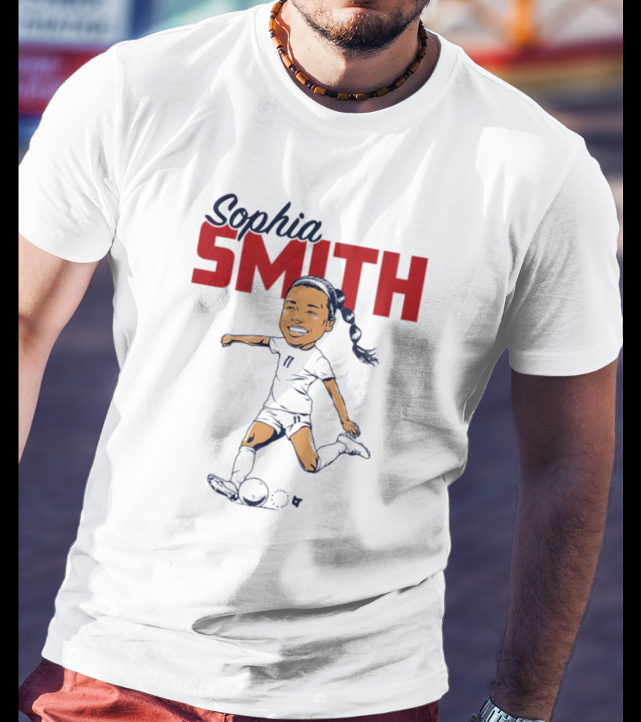 Sophia Smith Caricature USWNT Soccer Player Association T-Shirt