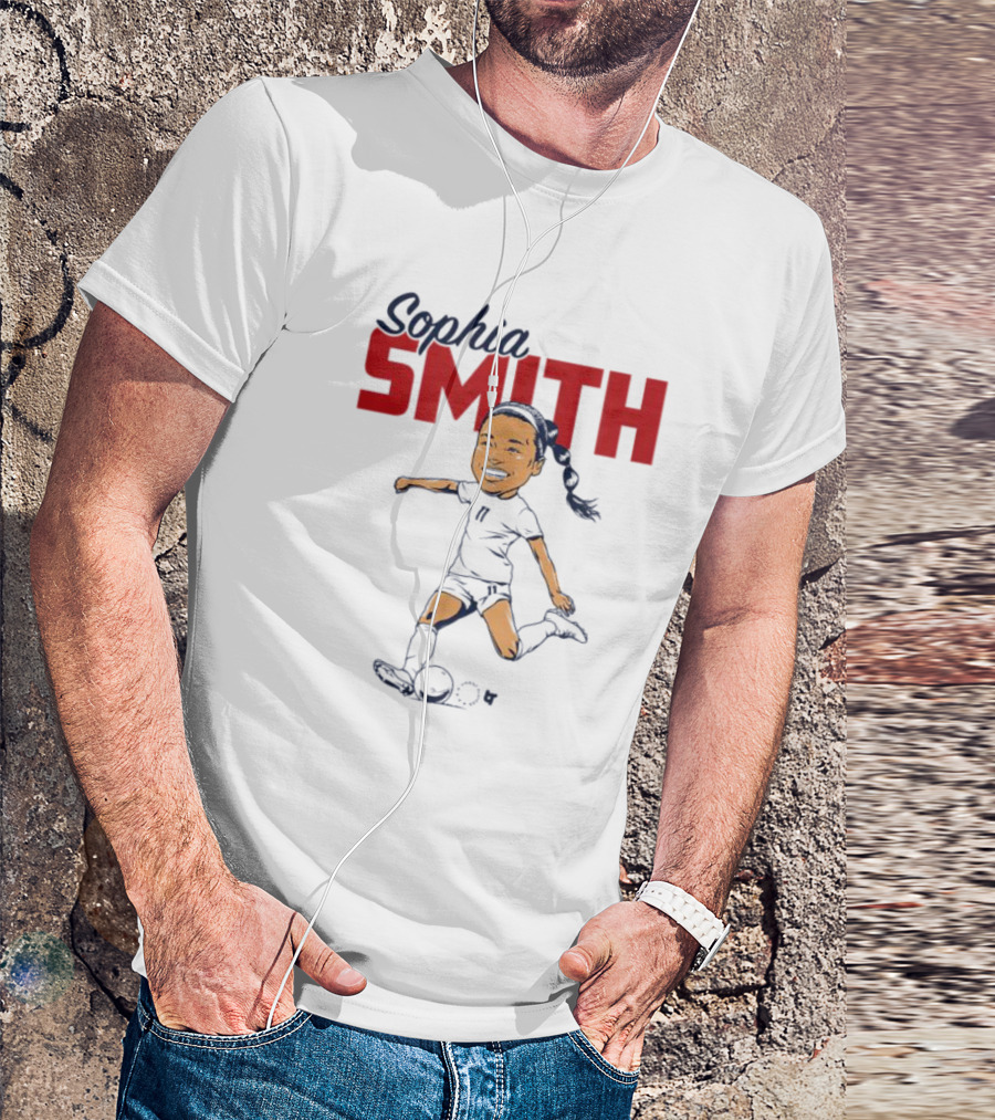 Sophia Smith Caricature USWNT Soccer Player Association T-Shirt