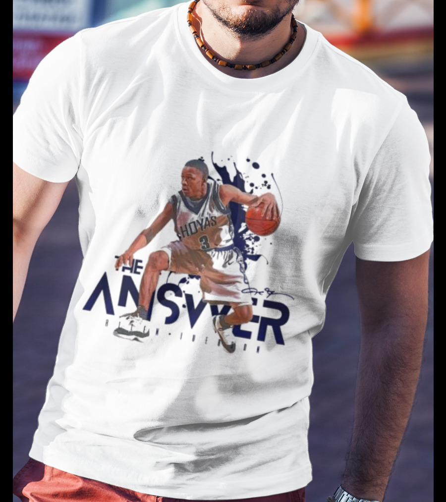 The Answer Allen Iverson Basketball Player Action Pose T-Shirt
