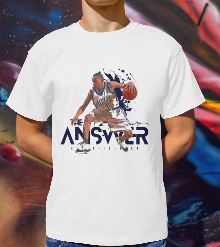 The Answer Allen Iverson Basketball Player Action Pose T-Shirt