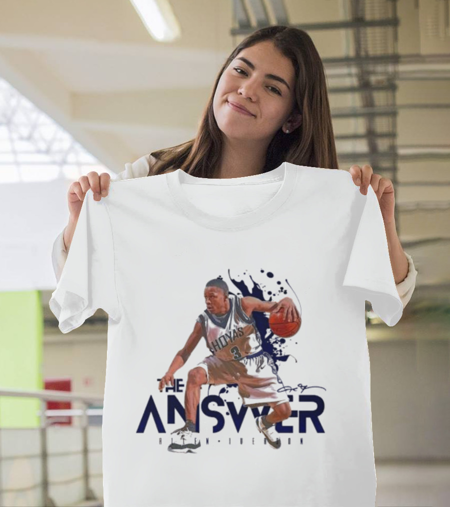 The Answer Allen Iverson Basketball Player Action Pose T-Shirt