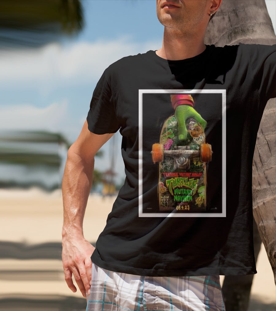 Teenage Mutant Ninja Turtles Mutant Mayhem Skateboard Movie 08.4.23 T-Shirt