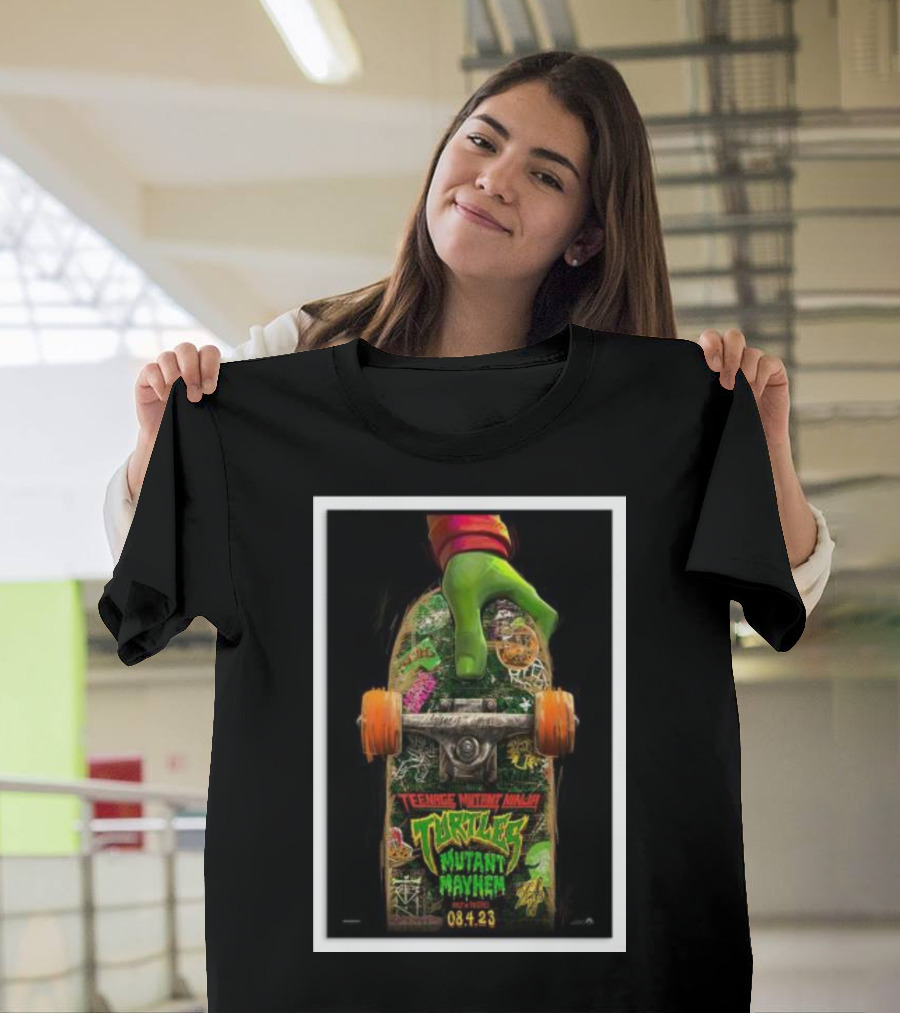 Teenage Mutant Ninja Turtles Mutant Mayhem Skateboard Movie 08.4.23 T-Shirt