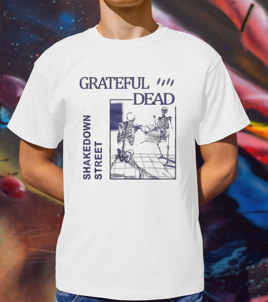 Grateful Dead Shakedown Street Skeleton Dance T-Shirt